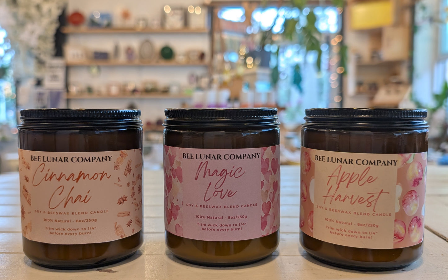 8oz Soy/Beeswax Blend Candles