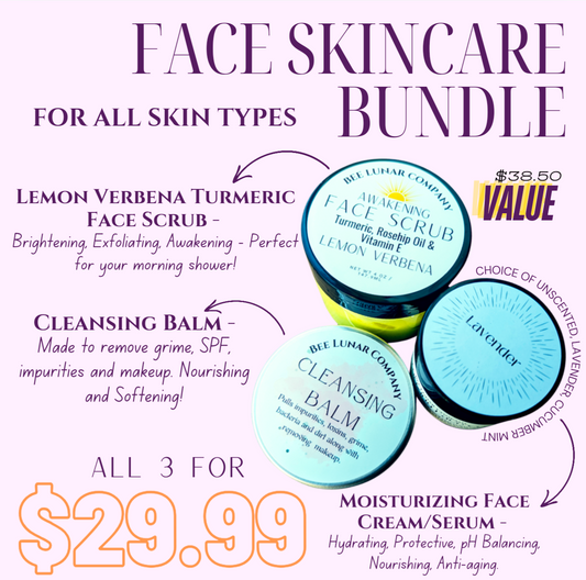29.99 Face Skincare Bundle - Bee Lunar Company
